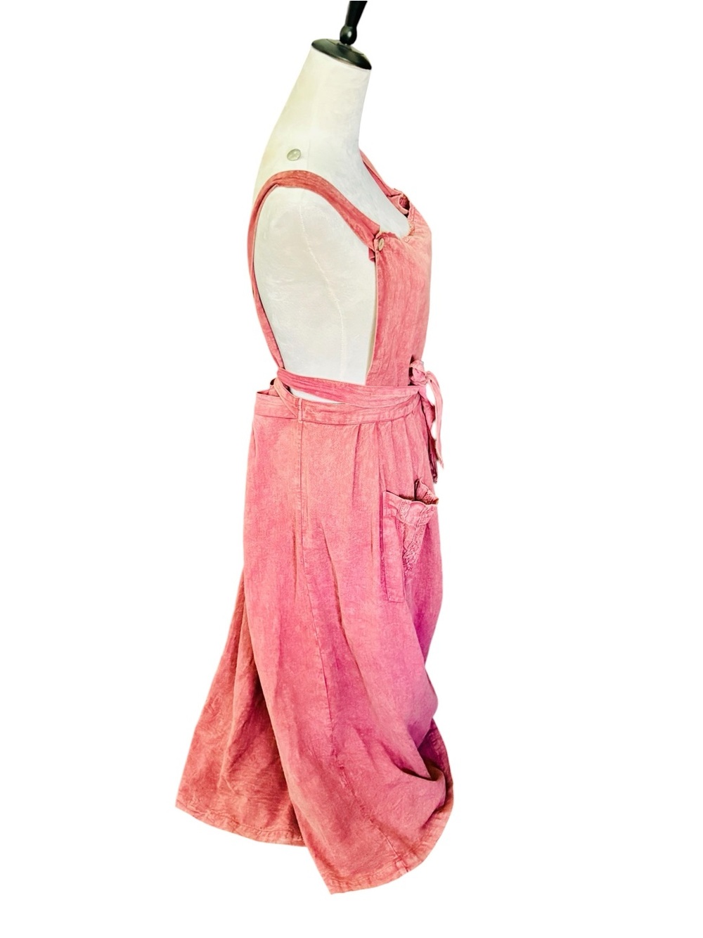 April Cornell Dusty Rose Pinafore Midi Dress - Picture 6 of 9